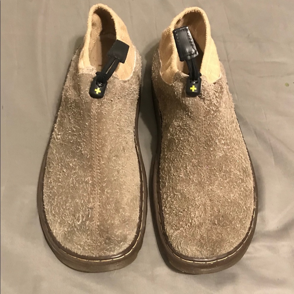Dr Martens Suede Black/Brown Natural Slipon